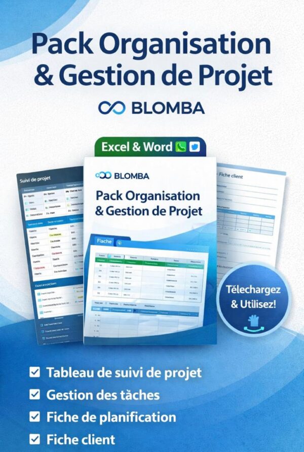 Pack Organisation & Gestion de Projet – Blomba