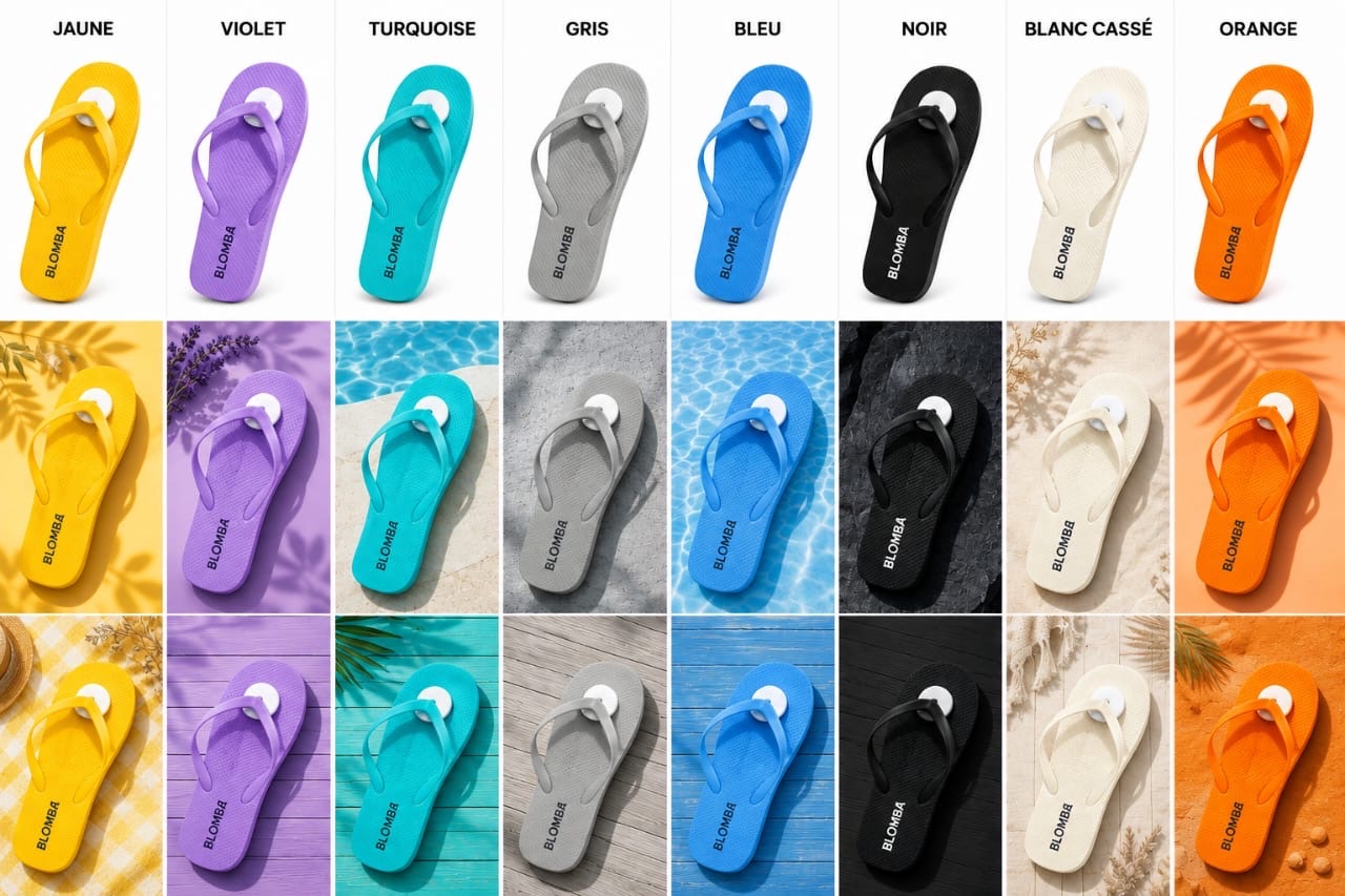Sandales BLOMBA en 8 couleurs